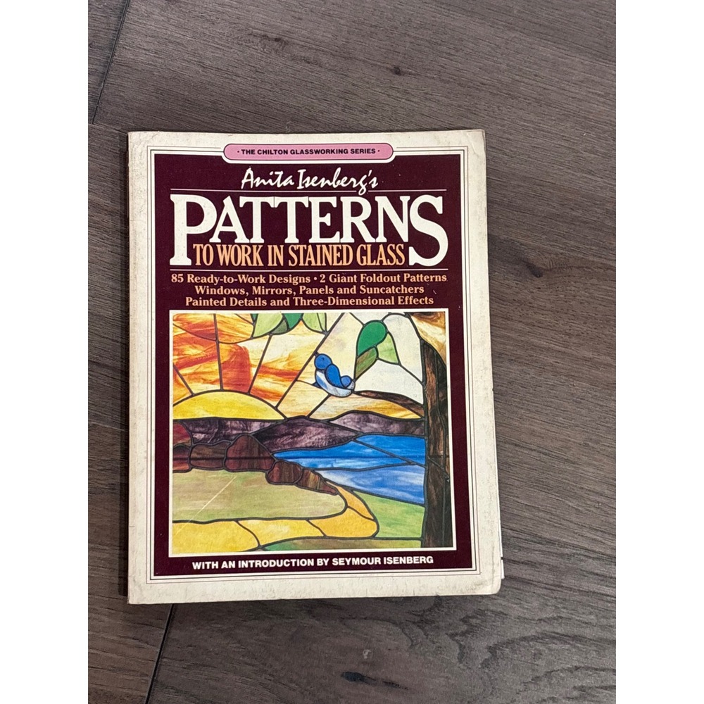 Anita Isenberg Patterns to Work in Stained Glass Chilton Book Vintage Paperback